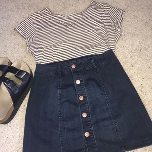 Striped crop top